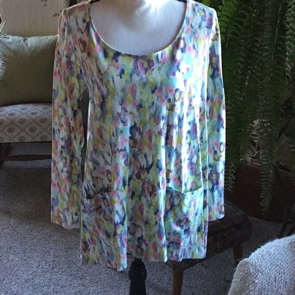 EUC J Jill Watercolor Top